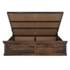 Prashiv Sheesham Wood King Size Bed In Provincial Teak Finish  With Hydraulic Storage (72 x 78 inches)