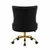 Doe Buck Swen Luxury Black Tufted Velvet Office Chair