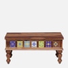Sheesham Wood Large Coffee Table In Rustic Teak Finish