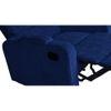 Carrera Fabric One Seater Manual Recliner in Blue Colour