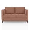 Florence Premium 2 Seater Fabric Sofa in Mocha Mouse Velvet Colour