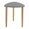 Metalsmith Elegant Side Table – Solid Wood, Green Finish