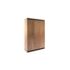 Coral 3 Door Wardrobe In Choco Walnut Color