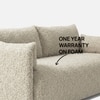 Cozychic Wood 3 Seater With Upholstery Non Storage Sofa In Beige Colour