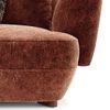 Brie 2 Seater Fabric Sofa In Terracotta Colour