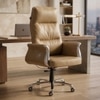 Ettorez Majestic Ultra Premium Leatherette Office Chair In Camel Colour