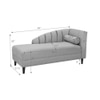 Korslund Velvet Chaise Lounger in Pink Colour