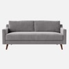 Reiti Velvet 2 Seater Sofa in Grey Colour