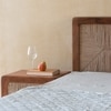 Abacus Solid Wood Queen  Size Upholstered Bed Without Storage (Kiara Finish)