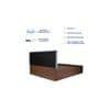 Tada Bed With Premium Leatherette Fabric And Box Storage Queen Bed