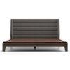 Taarkashi Solid Wood Queen Size Non Storage Bed In American Walnut Finish