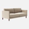 Tharoli Velvet 2 Seater Sofa Cream Colour