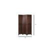 Flossy Solid Wood 4 Panel Room Divider