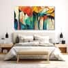 The Castle Decor Abstract Art Wall Painting Wooden Framed Digital Painting 27x48 Inch (Style 5)
