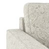 Apollo High Back 1 Seater Fabric Sofa in Monochrome Paisley Colour
