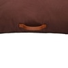 Moss Stitch Knit Floor Cushion Cover  Chocolate Brown 27.5X27.5  Inches