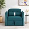 Jayen 1 Seater Pull Out Sofa cum Bed  in T Blue Colour