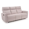 Canyon Three Seater Manual Fabric Recliner in Greige Beige Colour