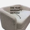 Elegantensemble Wood 2 Seater With Upholstery Non Storage Sofa In Grey Colour