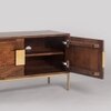 Banner Solid Wood Small TV Unit in Brown Colour
