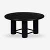 Elysianis Leewell Solid Wood 6 Seater Dining Table in Black Finish
