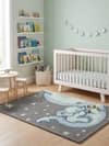 Saraswati Global Little Wool Viscose Hand Tufted Carpet in Granite 5X8 ft