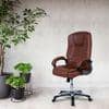 Pleash High Back Executive Chair in Ten Brown Colour
