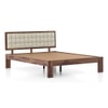 Florence Solid Wood King Size Non Storage Bed In Teak Finish