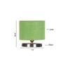Green Jute Table Lamp with Steel Base -32