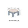 Blane Sheesham Wood Country Side Coffee Table Set With 4 Stools In Antique Multicolour Finish