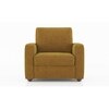 Apollo 1 Seater Fabric Sofa in Ochre Colour