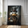 The Castle Decor Vintage Wealth Duck Wall Art Framed Painting 20x30 Inch