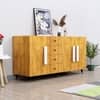 Hexa Red Multipurpose Storage Cabinet With 4 Drawer 3 Door in Giant Wood Colour