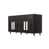 Hexa Red Multipurpose Storage Cabinet With 2 Drawer 4 Door in Flower Wenge Colour