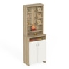 Bluewud Shubh Engineered Wood Prayerut In European Oak & White Finish