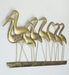 W-FRENCH Abstract Metal Wall Decor in Multicolor Set of 1