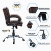 Veaoilaa Mid Back Executive Chair in Brown Colour