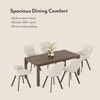 Atlas Solid Wood 6 Seater Dining Table With set of 6 Bren Swivel Dining Chair
