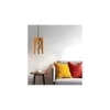 Jet Brown Solid Wood Single Hanging Light