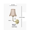 Devansh Gold Wall Mounted Lamp With Beige Jute Shade