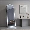 The Artment Black Halo Arch Unbreakable Floor Mirror For Home (150 X 40 CM)