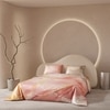 Stoa Paris 300TC UltraSatin King Size Comforter,  Lightweight, Blush, Grey Peach
