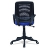 Diicea Mid Back Ergonomic Chair in Blue Colour