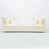 D'Dass White Mdf and Sheesham Wooden Temple For Pooja