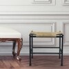 Metalsmith Cast Iron Stool – Hand Knitted Jute