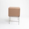 Walsh Leather Side Table in Brown Colour