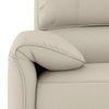 Leeroy One Seater Leather Recliner Sofa in Oyster White Colour