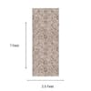 Neulooms Handloom Knotted Reversible Flatweave Runner Rug Chocolate Brown or Ivory 2.5x7
