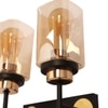 Eliante Modern Wall Lights Mild Steel & Glass Material Black, Gold & Champaign Finish