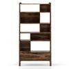 Alberto Solid Wood Bookshelf in Teak Finish